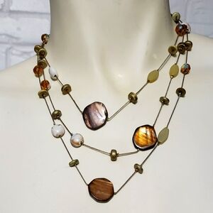 Long Single Strand Beaded Necklace